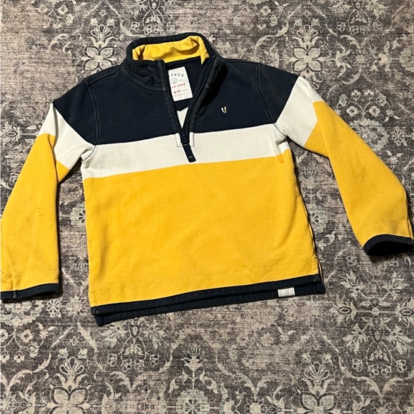 Fat Face Other - YouthFat Face Airlie Young Crew, size 8/9, navy blue, white, yellow